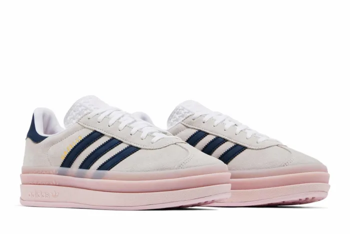 Adidas Gazelle Bold 'Clear Pink Night Indigo' IE6508 - Image 8