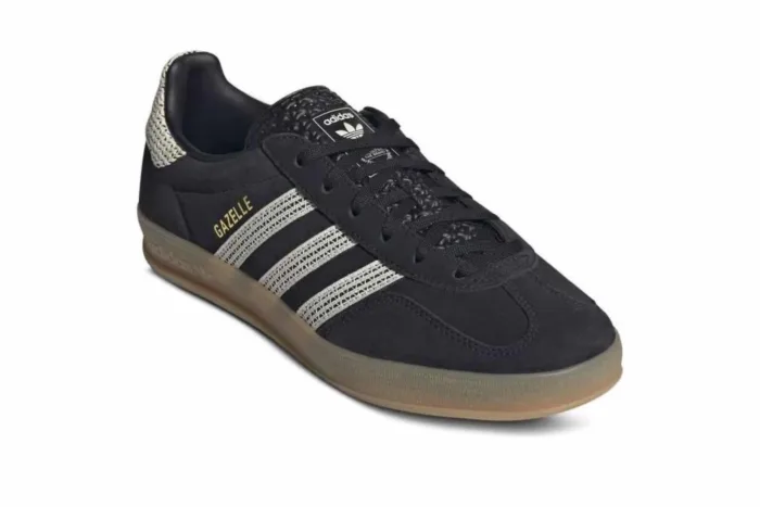 Adidas Gazelle Indoor 'Black Wonder White' JI2755 - Image 2
