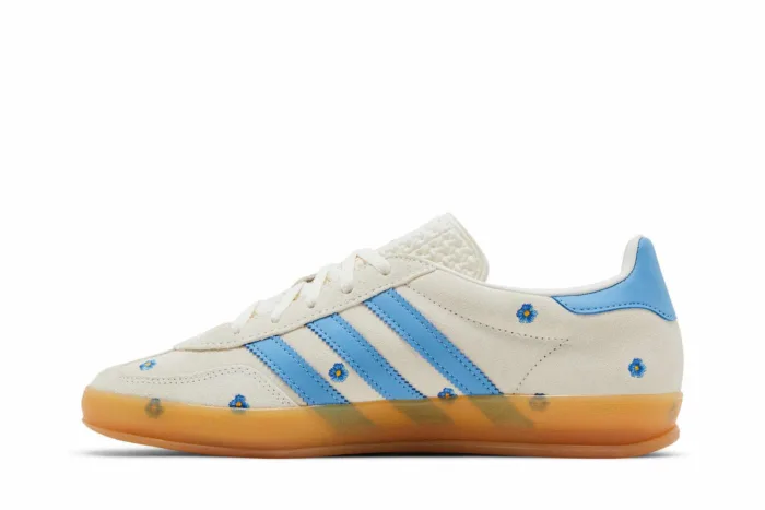 Adidas GAZELLE Indoor Floral 'White Blue' IF4491 - Image 3