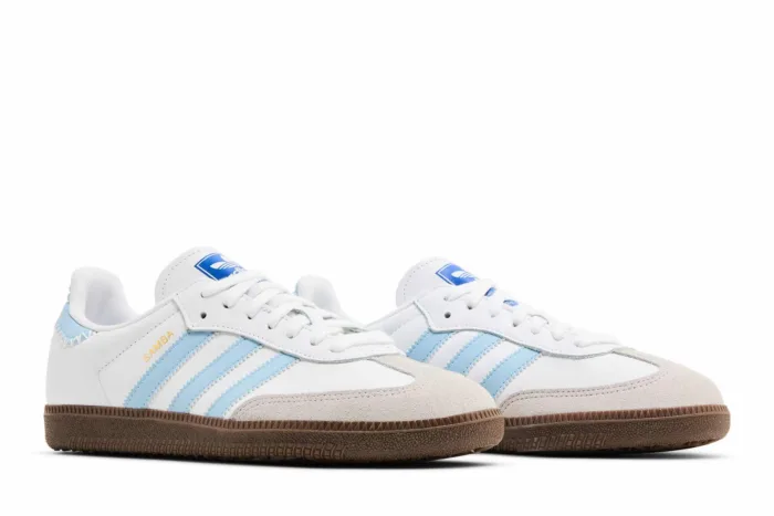 Adidas Samba OG 'Cloud White Light Blue' JI2003 - Image 8