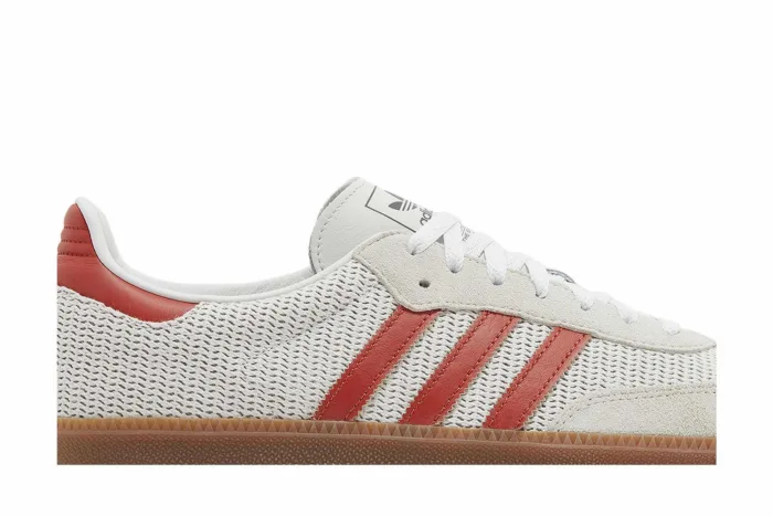 Adidas Samba OG 'Crystal White Preloved Red' IG1380 - Image 2