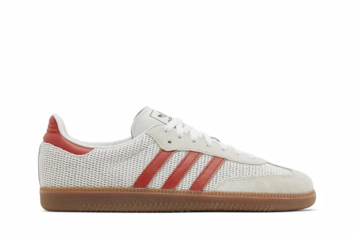 Adidas Samba OG 'Crystal White Preloved Red' IG1380 - Image 1