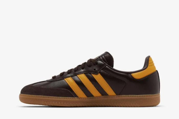 Adidas Samba OG 'Dark Brown Yellow' IG6174 - Image 3