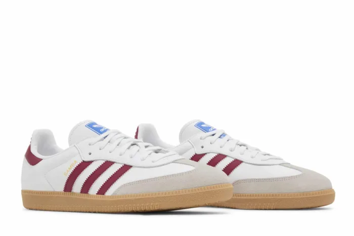 Adidas Samba OG 'White Burgundy Gum' IF3813 - Image 8