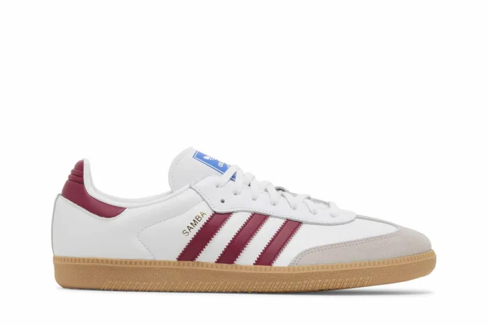 Adidas Samba OG 'White Burgundy Gum' IF3813 - Image 1