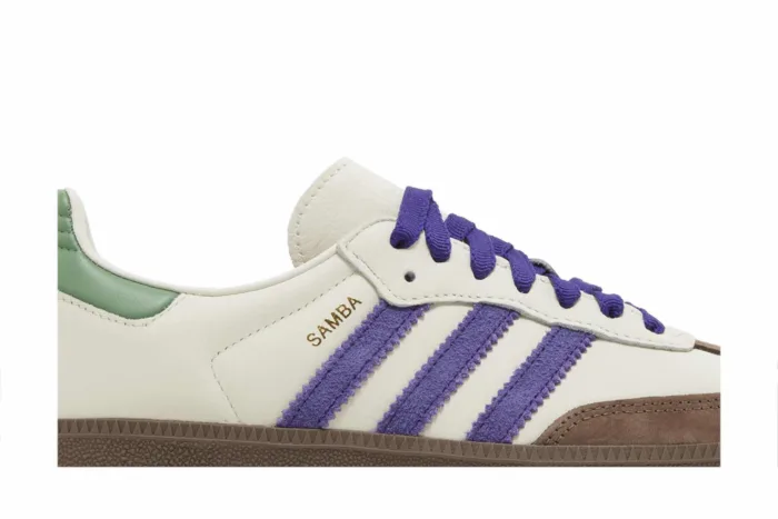 Adidas Samba OG 'White Purple Green' ID8349 - Image 2