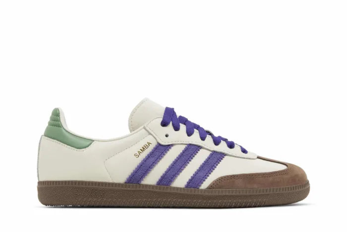Adidas Samba OG 'White Purple Green' ID8349 - Image 1
