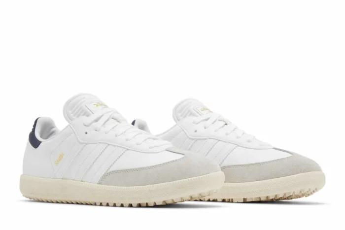 Adidas Samba Spikeless Golf 'White Collegiate Navy' IE4870 - Image 8