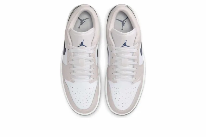 Air Jordan 1 Low 'Midnight Navy Neutral Grey' 553558-146 - Image 4