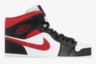 Air Jordan 1 Mid 'Black White Gym Red' 554724-122 - Image 2