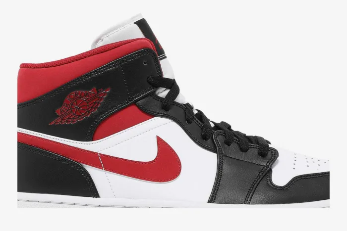 Air Jordan 1 Mid 'Black White Gym Red' 554724-122 - Image 2