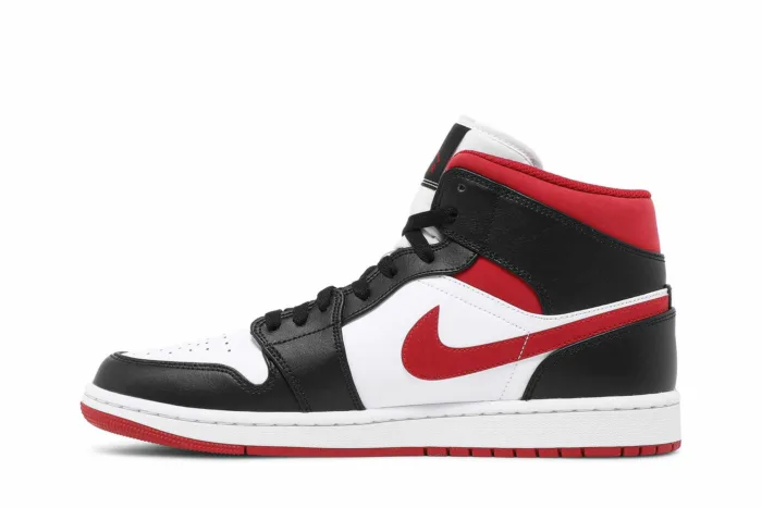 Air Jordan 1 Mid 'Black White Gym Red' 554724-122 - Image 3