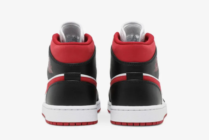 Air Jordan 1 Mid 'Black White Gym Red' 554724-122 - Image 6