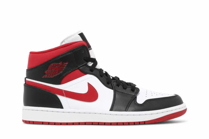 Air Jordan 1 Mid 'Black White Gym Red' 554724-122 - Image 1