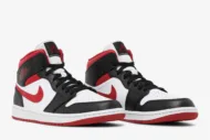 Air Jordan 1 Mid 'Black White Gym Red' 554724-122 - Image 8
