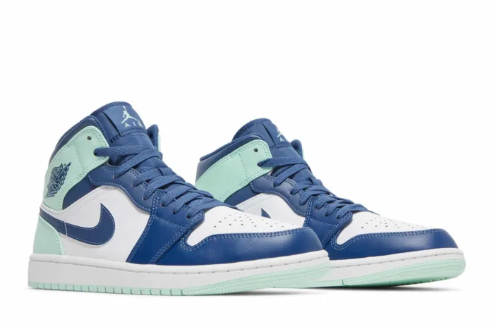 Air Jordan 1 Mid 'Blue Mint' 554724-413 - Image 8
