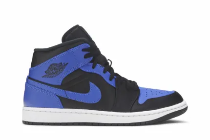 Air Jordan 1 Mid 'Hyper Royal Black' 554724-077