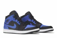 Air Jordan 1 Mid 'Hyper Royal Black' 554724-077 - Image 8