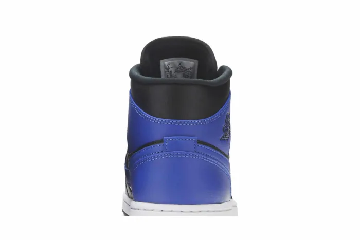 Air Jordan 1 Mid 'Hyper Royal Black' 554724-077 - Image 7