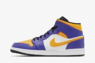 Air Jordan 1 Mid 'Lakers Purple' DQ8426-517 - Image 3