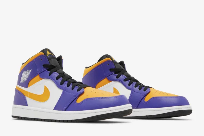 Air Jordan 1 Mid 'Lakers Purple' DQ8426-517 - Image 8