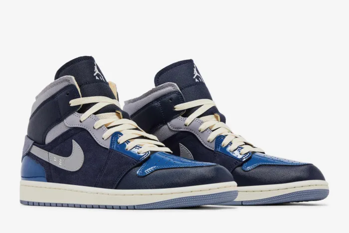 Air Jordan 1 Mid SE Craft 'Inside Out - Obsidian' DR8868-400 - Image 8