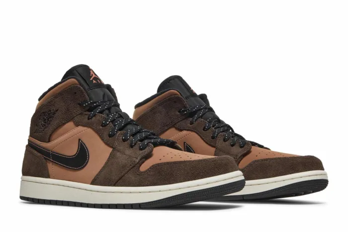 Air Jordan 1 Mid SE 'Dark Chocolate' DC7294-200 - Image 8