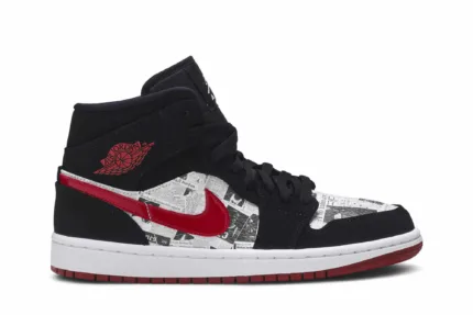 Air Jordan 1 Mid SE 'Newspaper Air Times' 852542-061