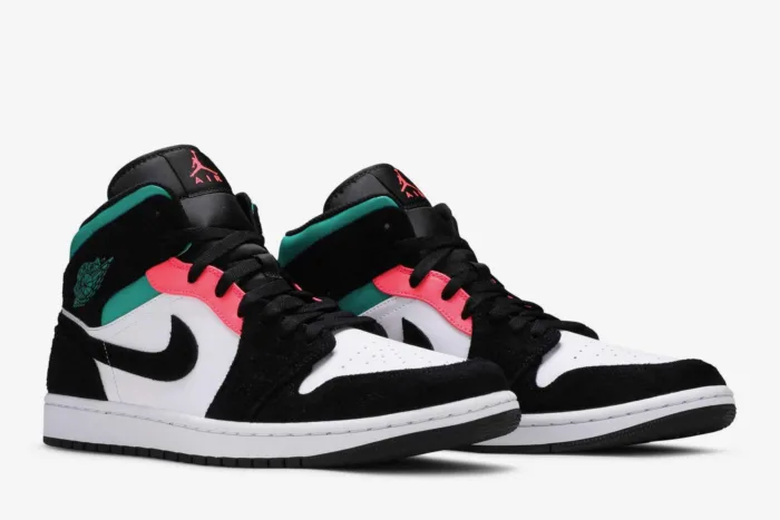 Air Jordan 1 Mid SE 'South Beach Black' 852542-116 - Image 8
