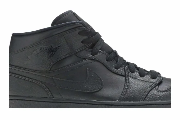 Air Jordan 1 Mid 'Triple Black' 2020 554724-091 - Image 2