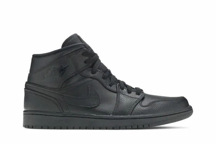 Air Jordan 1 Mid 'Triple Black' 2020 554724-091 - Image 1