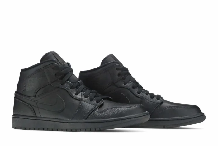 Air Jordan 1 Mid 'Triple Black' 2020 554724-091 - Image 8