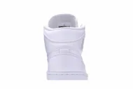 Air Jordan 1 Mid 'Triple White 2018' 554724-109 - Image 7