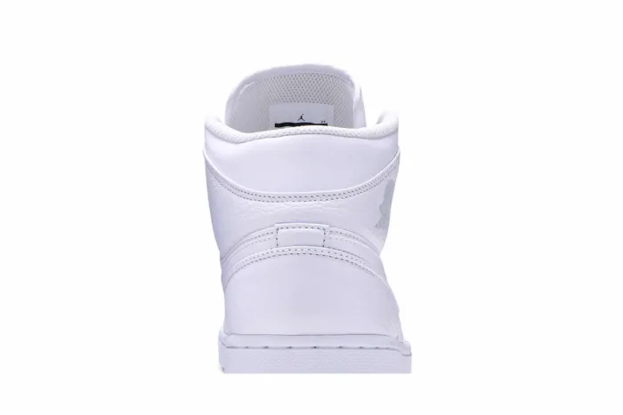 Air Jordan 1 Mid 'Triple White 2018' 554724-109 - Image 7