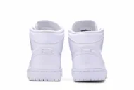 Air Jordan 1 Mid 'Triple White 2018' 554724-109 - Image 6