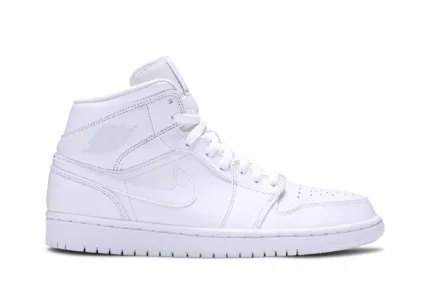 Air Jordan 1 Mid 'Triple White 2018' 554724-109