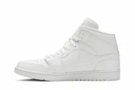 Air Jordan 1 Mid 'Triple White 2019' 554724-129 - Image 3