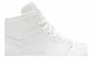 Air Jordan 1 Mid 'Triple White 2019' 554724-129 - Image 2