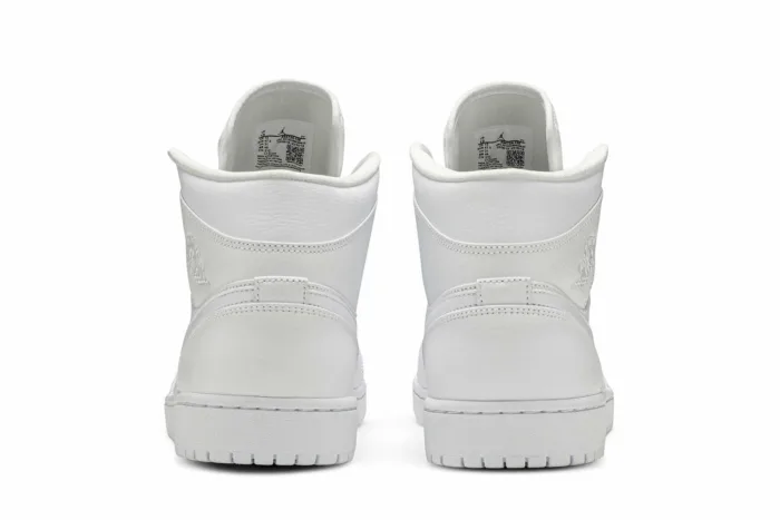 Air Jordan 1 Mid 'Triple White 2019' 554724-129 - Image 6