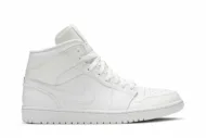 Air Jordan 1 Mid 'Triple White 2019' 554724-129