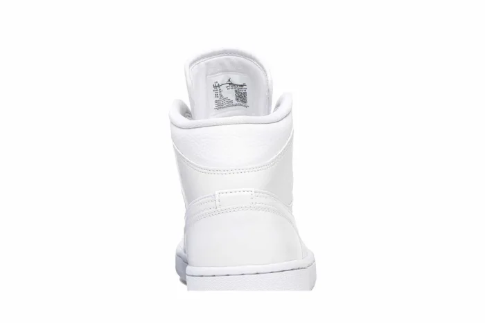 Air Jordan 1 Mid 'Triple White' BQ6472-100 - Image 7