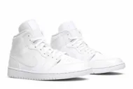 Air Jordan 1 Mid 'Triple White' BQ6472-100 - Image 8