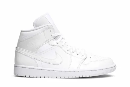 Air Jordan 1 Mid 'Triple White' BQ6472-100