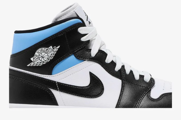 Air Jordan 1 Mid 'University Blue Black White' BQ6472-102 - Image 2