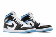 Air Jordan 1 Mid 'University Blue Black White' BQ6472-102 - Image 8