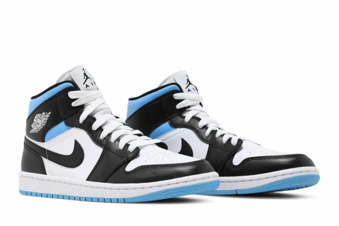 Air Jordan 1 Mid 'University Blue Black White' BQ6472-102 - Image 8
