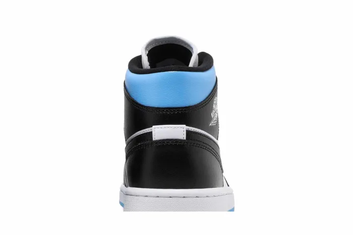 Air Jordan 1 Mid 'University Blue Black White' BQ6472-102 - Image 7