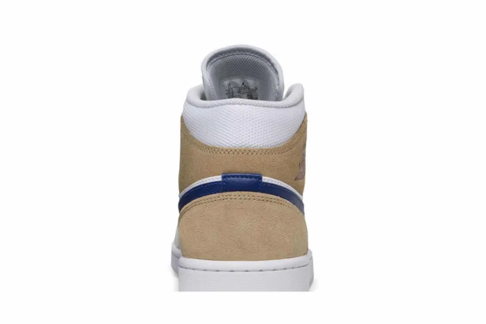 Air Jordan 1 Mid 'White Khaki Blue Void' DO6726-100 - Image 7