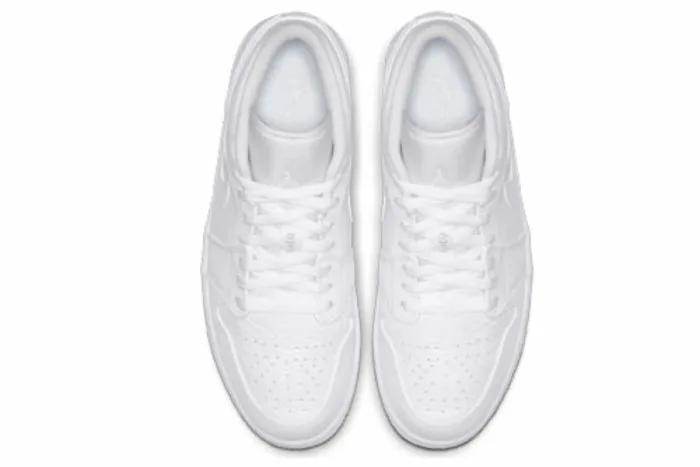 Air Jordan 1 Retro Low 'Triple White' 553558-111 - Image 4