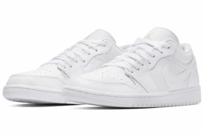 Air Jordan 1 Retro Low 'Triple White' 553558-111 - Image 3